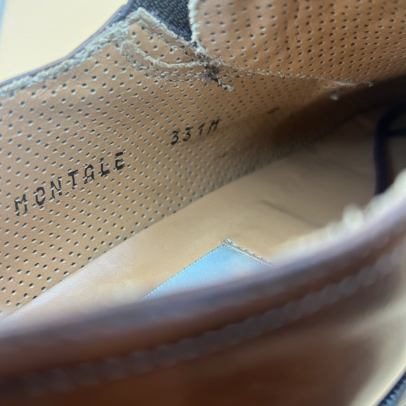 Mezlan Montale  Handmade Leather Derby Woven Mens 8M - Picture 8 of 10